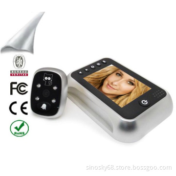 Door Camera Peephole Viewer 3.5" Night Vision, Photos / Video / Doorbell